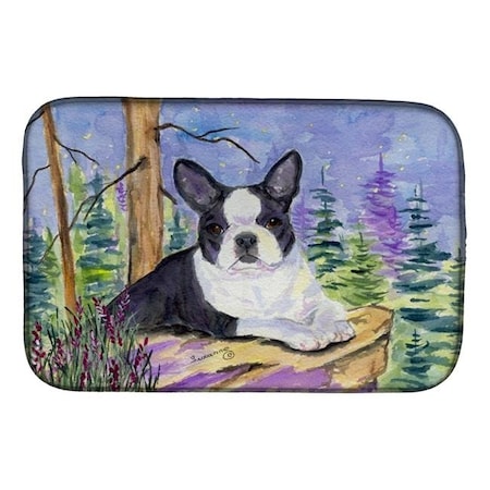 Carolines Treasures Carolines Treasures SS8638DDM Boston Terrier Dish Drying Mat SS8638DDM